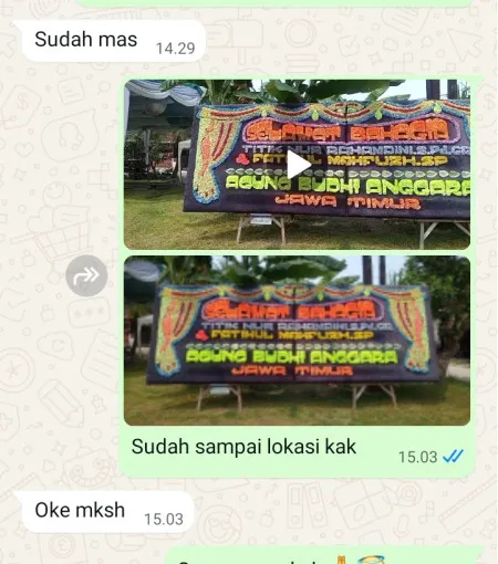 Pengiriman Papan Bunga Campuranom Bansari