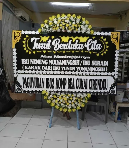 Papan Bunga Duka Campuranom Bansari