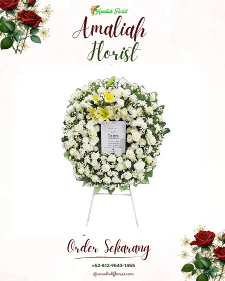 Krans Bunga Duka Campuranom Bansari
